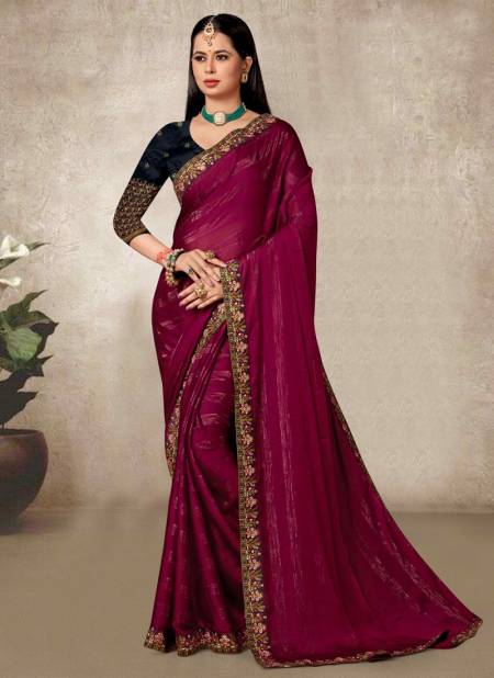Manthan By Ronisa Embroidery Work Lace Party Wear Sarees Catalog